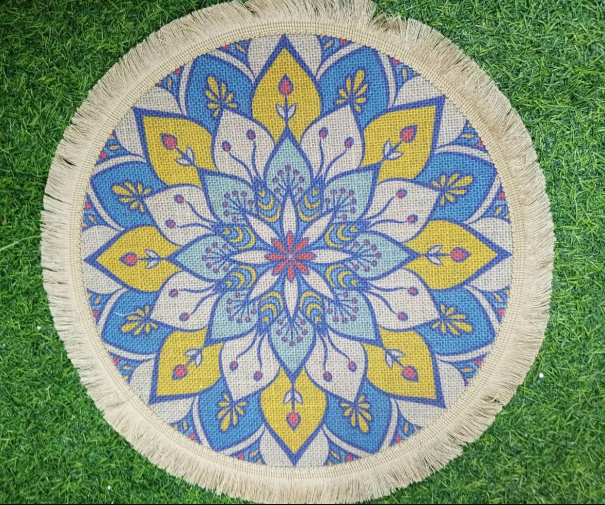 Round, Set of 6 -Bohemian mats