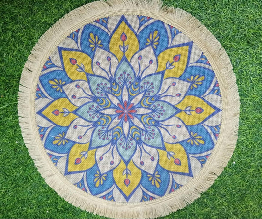 Round, Set of 6 -Bohemian mats
