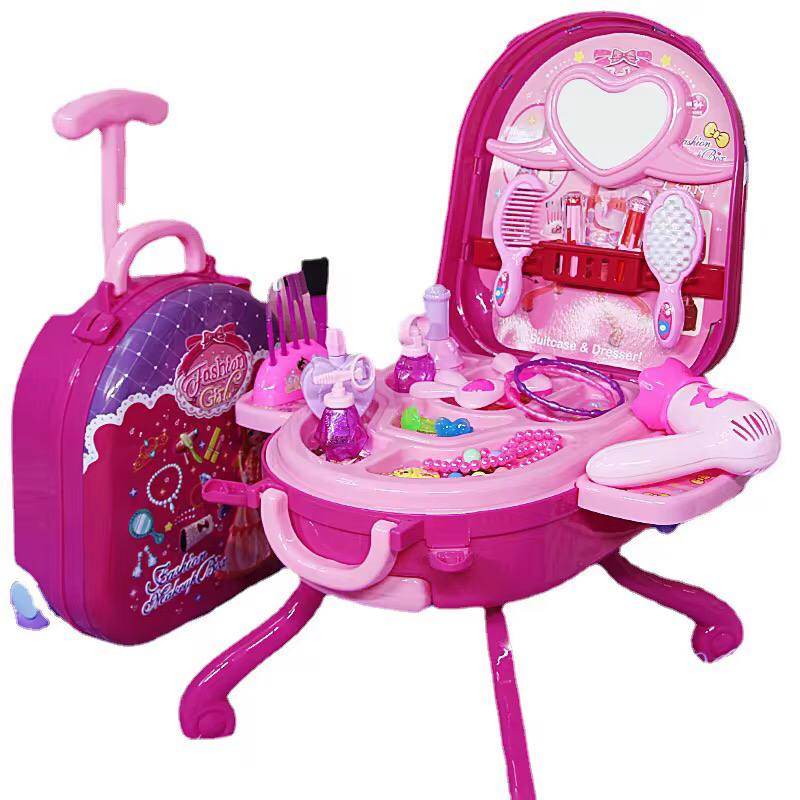 3 in 1 Children makeup suitcase set play-set