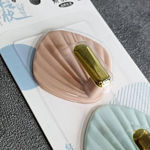 Shell Shape Wall Hooks Strong Load Bearing Wall Hooks 3pcs