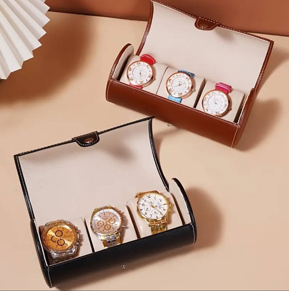 3 Slot watch storage case.