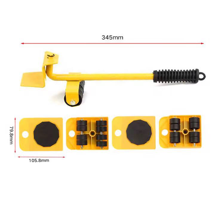New Heavy Duty Furniture Lifter Transport Tool Furniture Mover set of 5 Roller