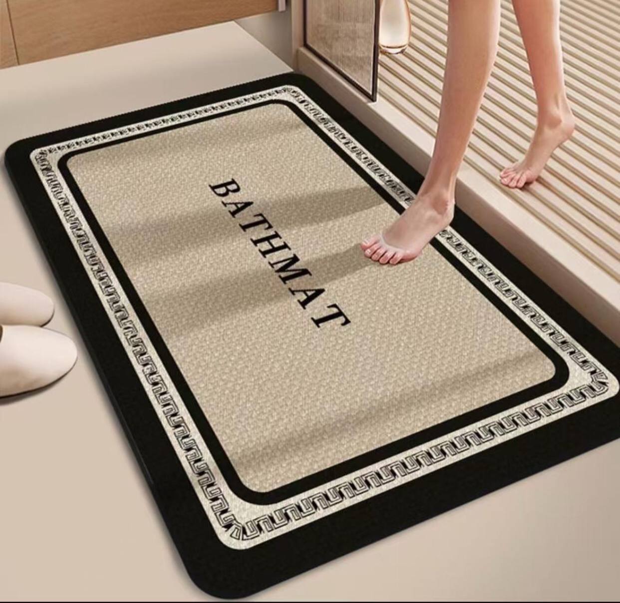 Diatom mud absorbent floor mat , anti slip, quick drying