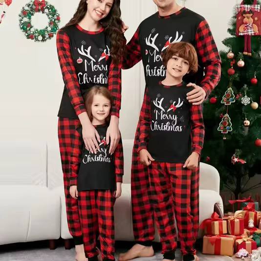 New Family Red matching Christmas pajamas outfit