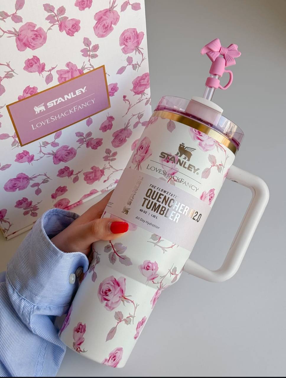 New Style Flower Cup Stanley Mug Tumbler