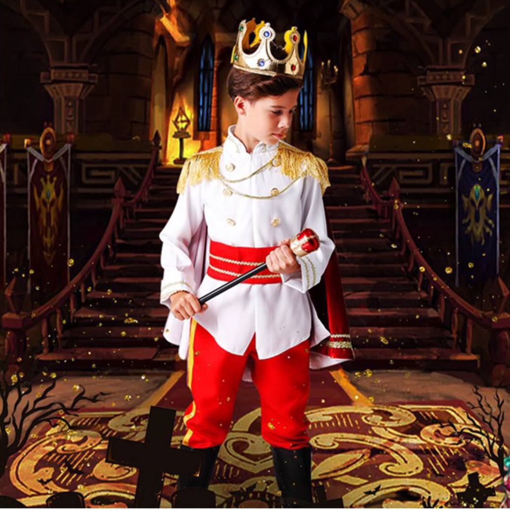 Professional Children's  king cosplay costume