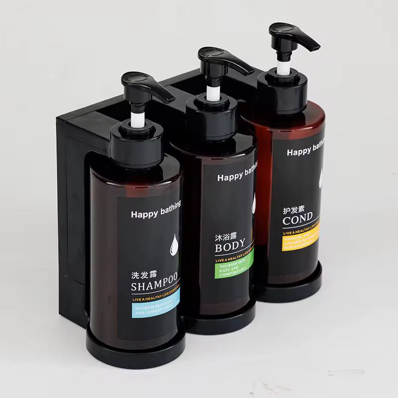 Refillable Wall Mounted Soap/shampoo /showergel Dispenser 3pcs