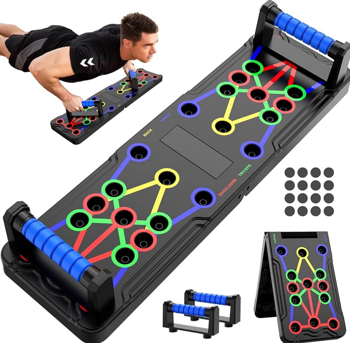ortable Multifunctional Push-up Board - Fitness and Muscle Training Device Home Workout Set Foldable Push Up Bar
➡️ @2150/-