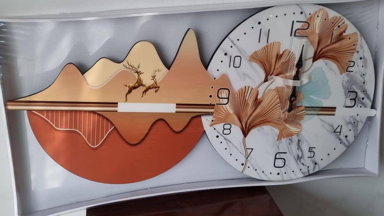 80x40cm Decor wall clock