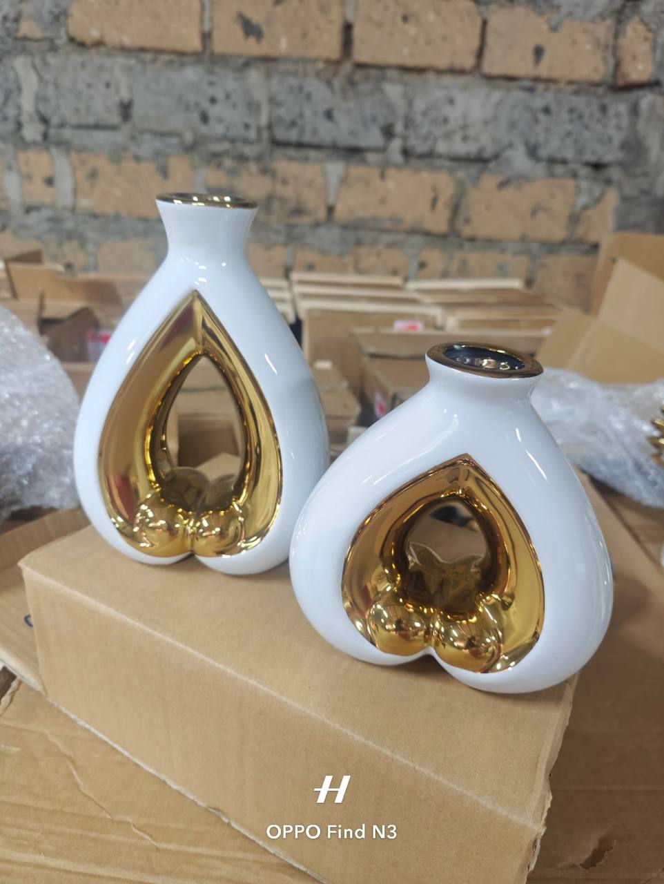 Ceramic vases Pair