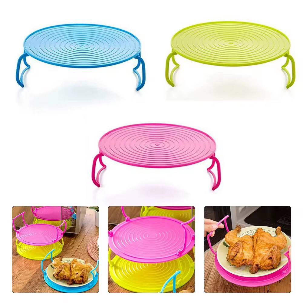 Multifunctional microwave or fridge placement rack organizer