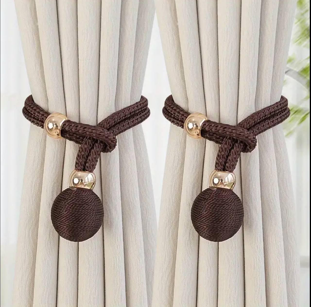 Curtain holder buckle rope
