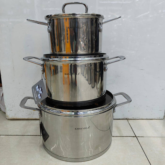 6 pcs Stainless steel Cooking pots
