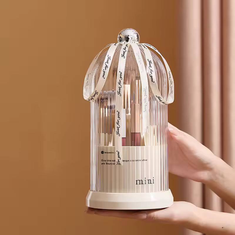 360 Rotating Desktop Makeup Brushes Holder