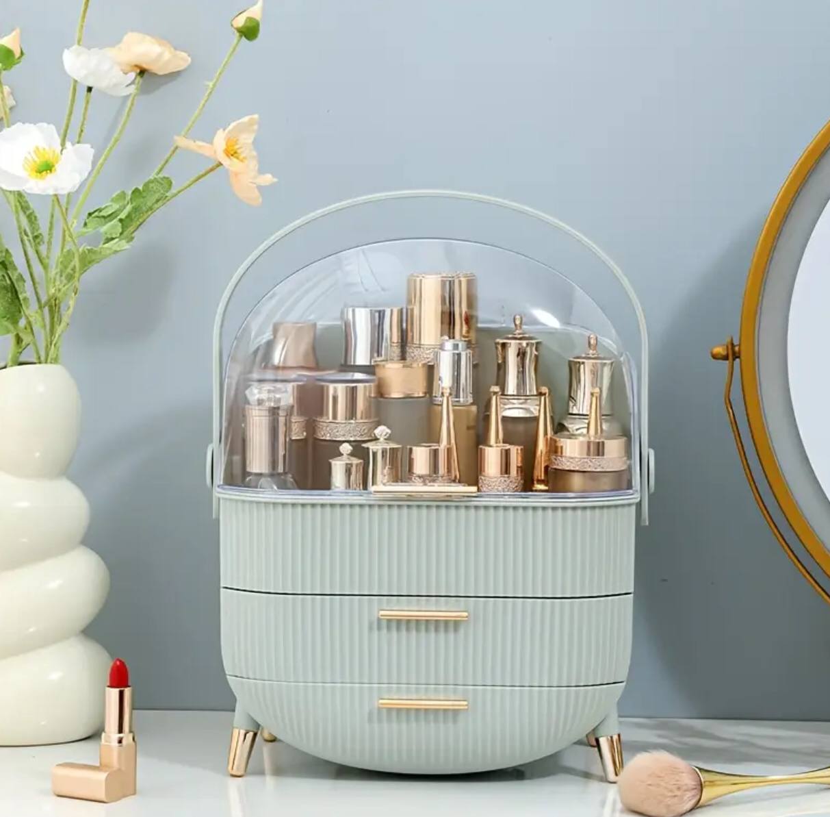 Luxury big capacity cosmetic storage box