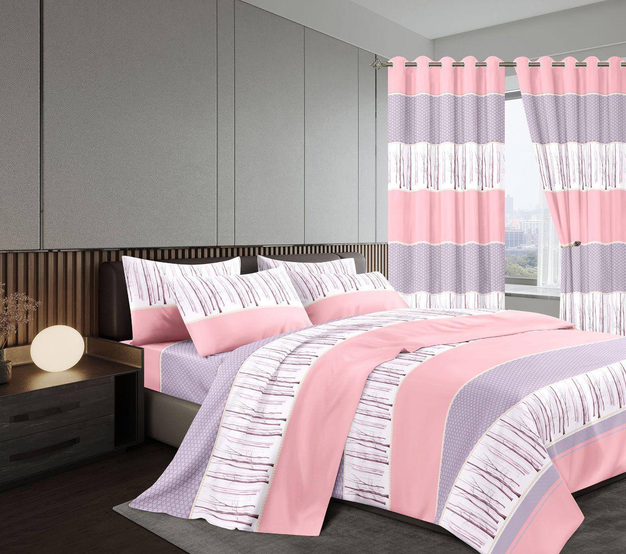 Curtain woolen duvet set