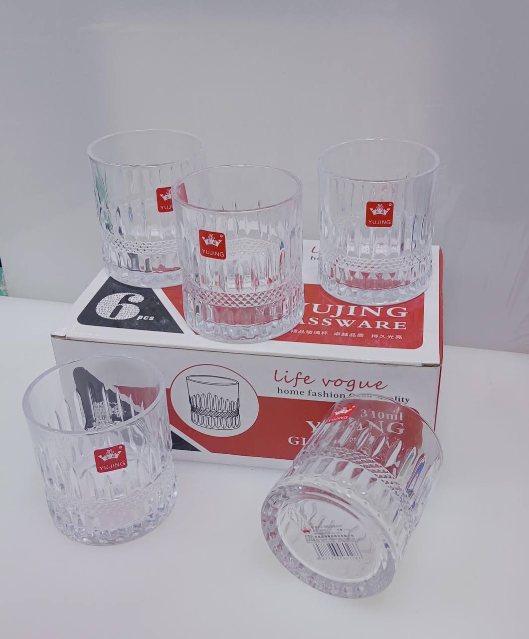 6pcs whiskey glasses set