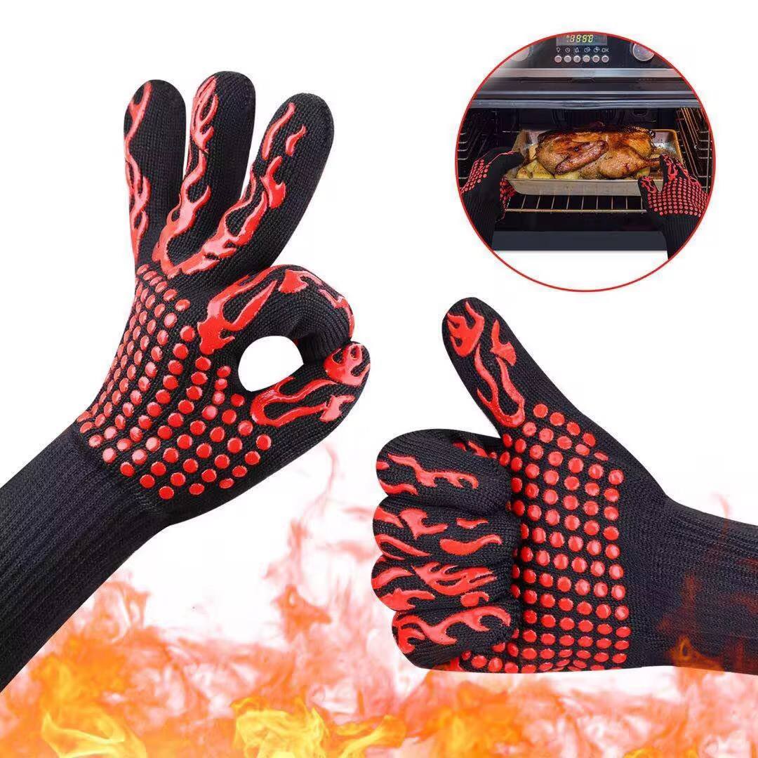 Grill Gloves,Heat Resistant BBQ Gloves