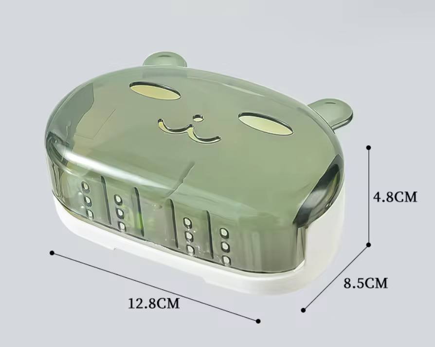 Cartoon Rabbit single Soap Holder With Cover