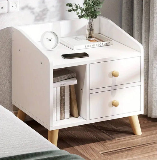Bedside table with 3 drawers.
