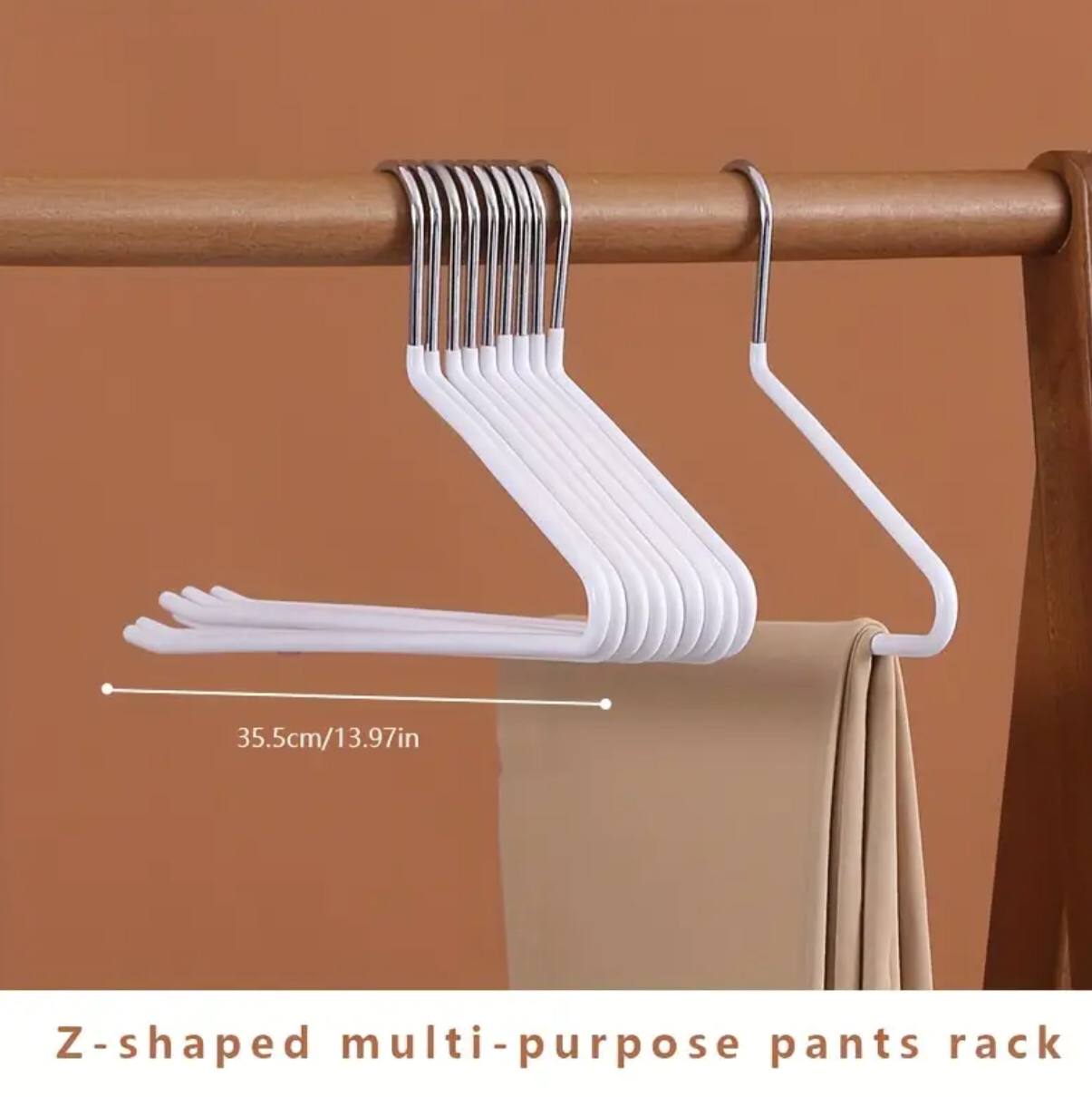 Stainless Steel Hangers for Space-Saving Pants Organization Clothes Rack