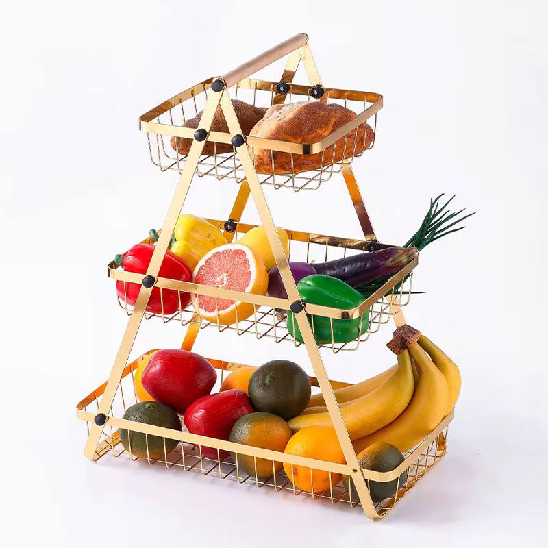 GOLD 3tier storage//fruit organizer rack