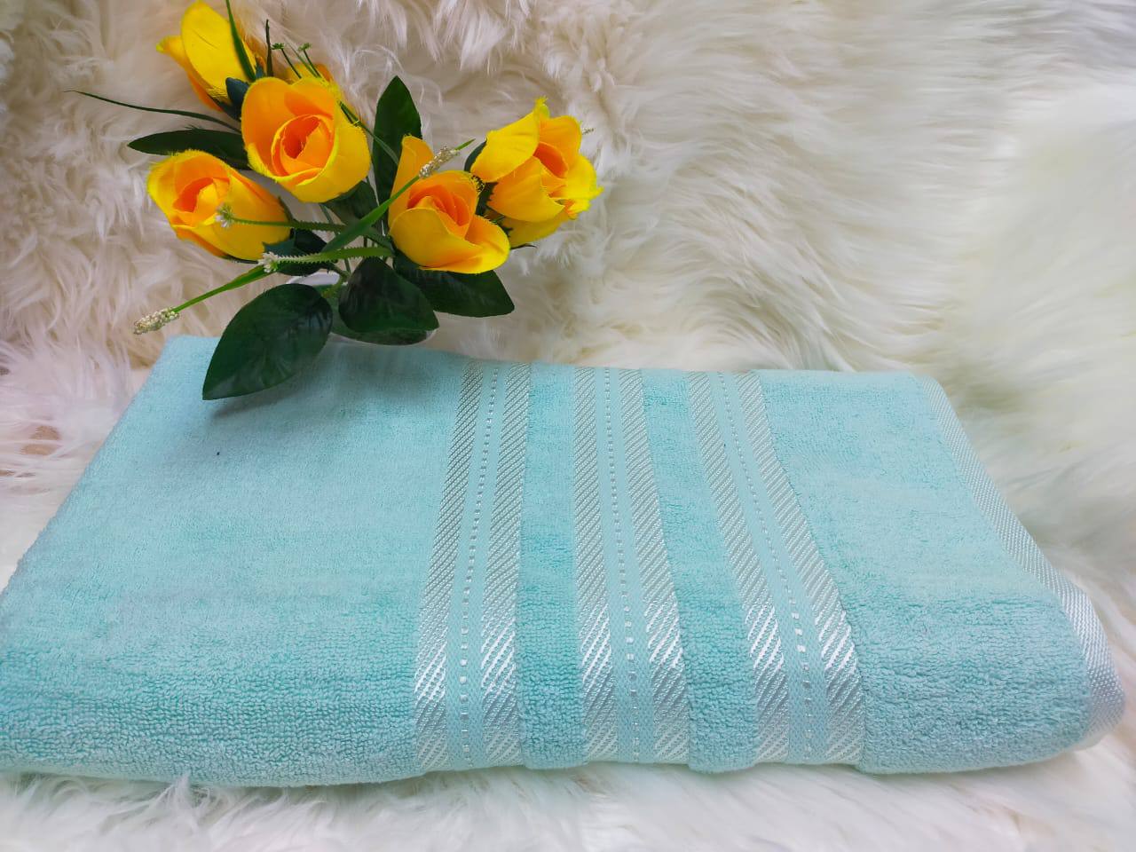 His large cotton towels