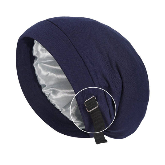 Unisex Hair Bonnet Beanie with Elastic Tie Band
