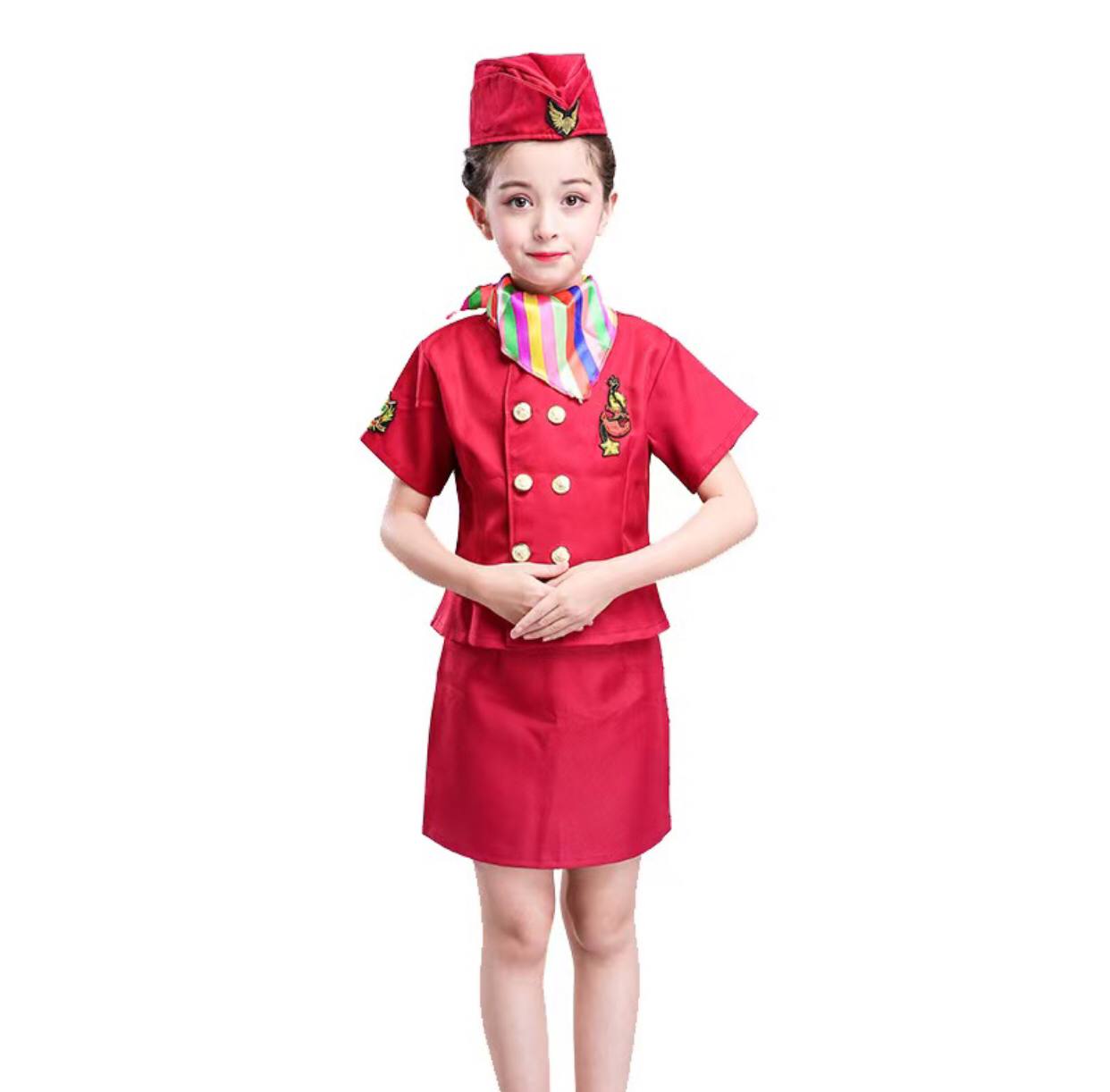 Professional Children's flight
attendant cosplay costume