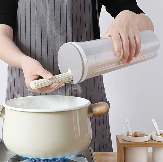 Grain storage spaghetti containers