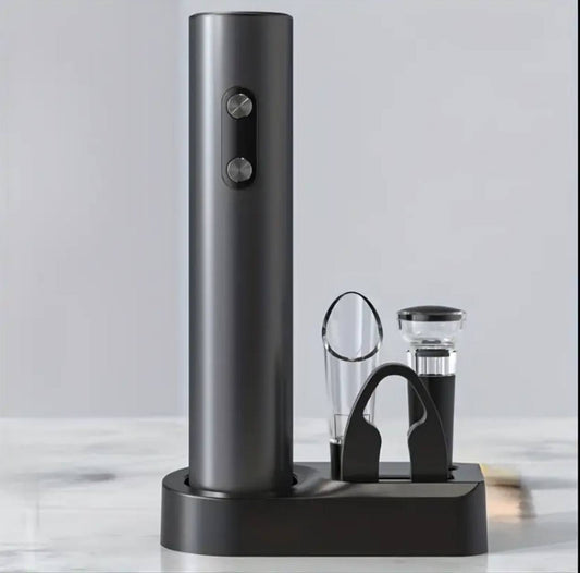 Battery Powered Wine Opener Set with Stand