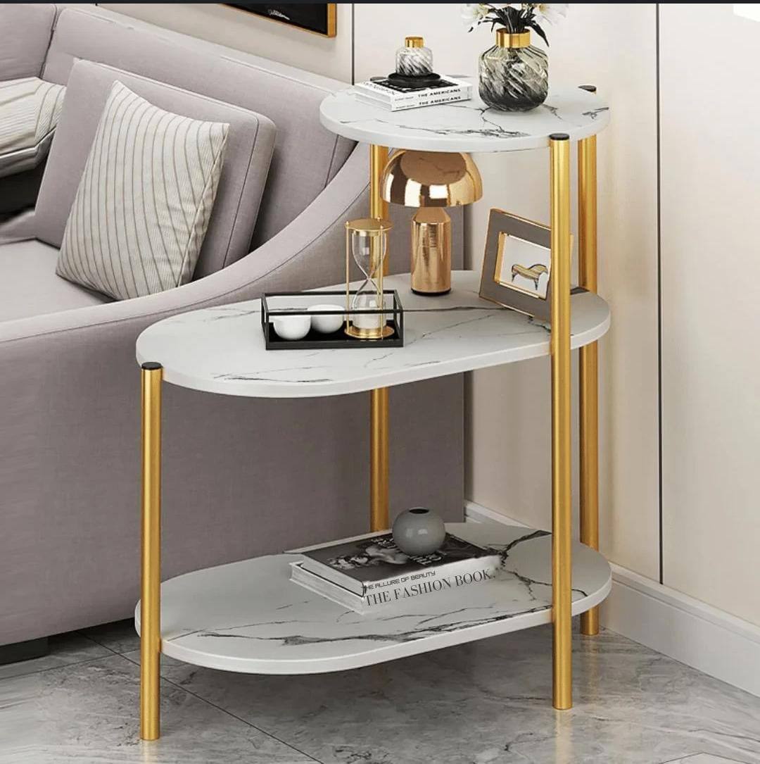 Multiple purposes organizer simple side Table Tripple layer