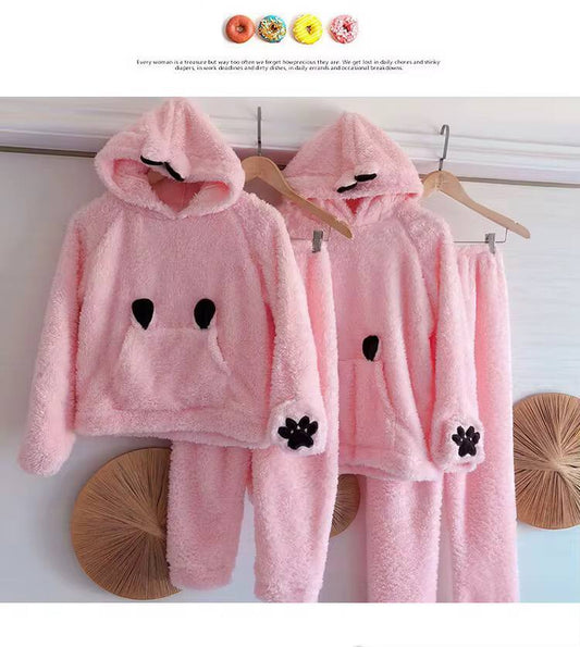 JULY SONG WINTER MOM DAUGHTER  FLANNEL PAJAMAS
