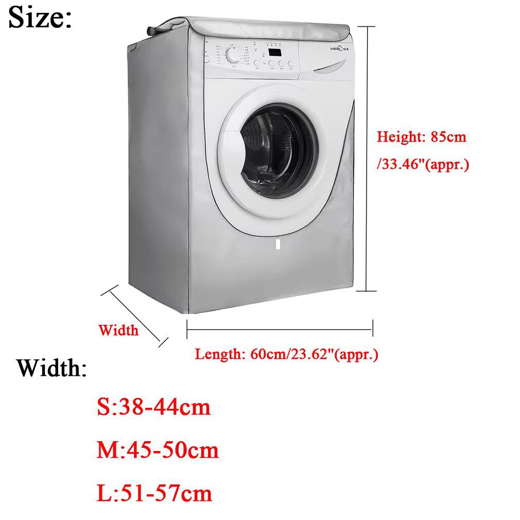 Front load washing machine cover