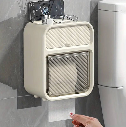 Space-Saving Wall-Mounted Tissue Box Holder