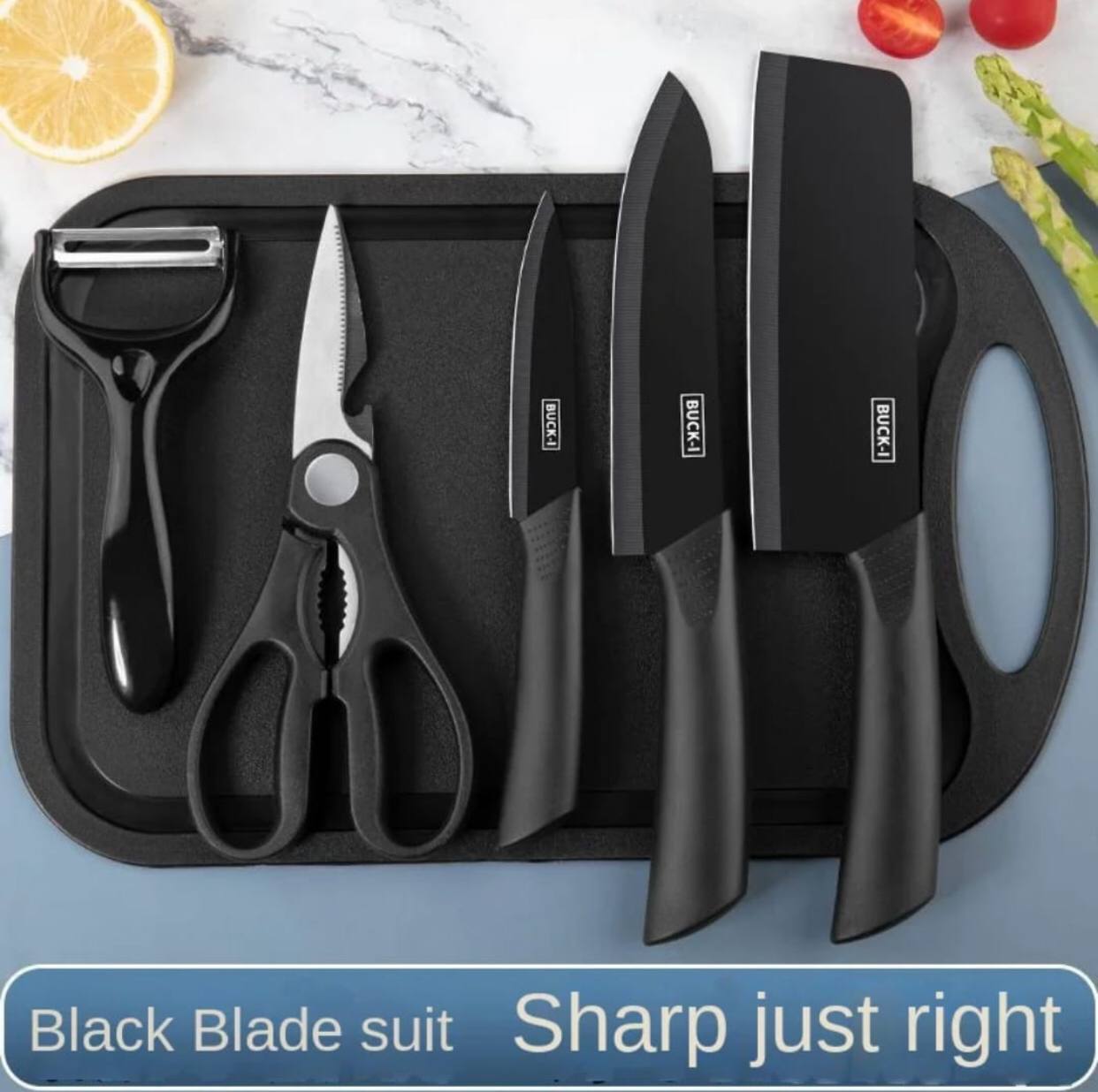 7pcs Chefs Knife Set .