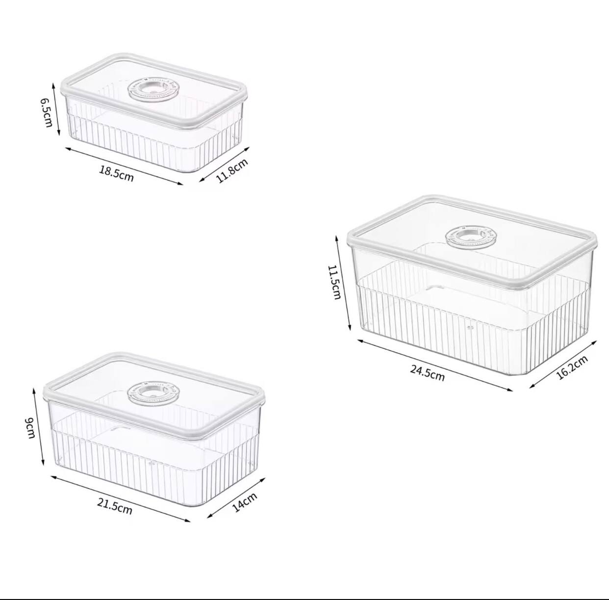 Acrylic Transparent fridge organizer