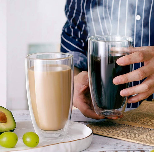 Double Wall Glass Cup.