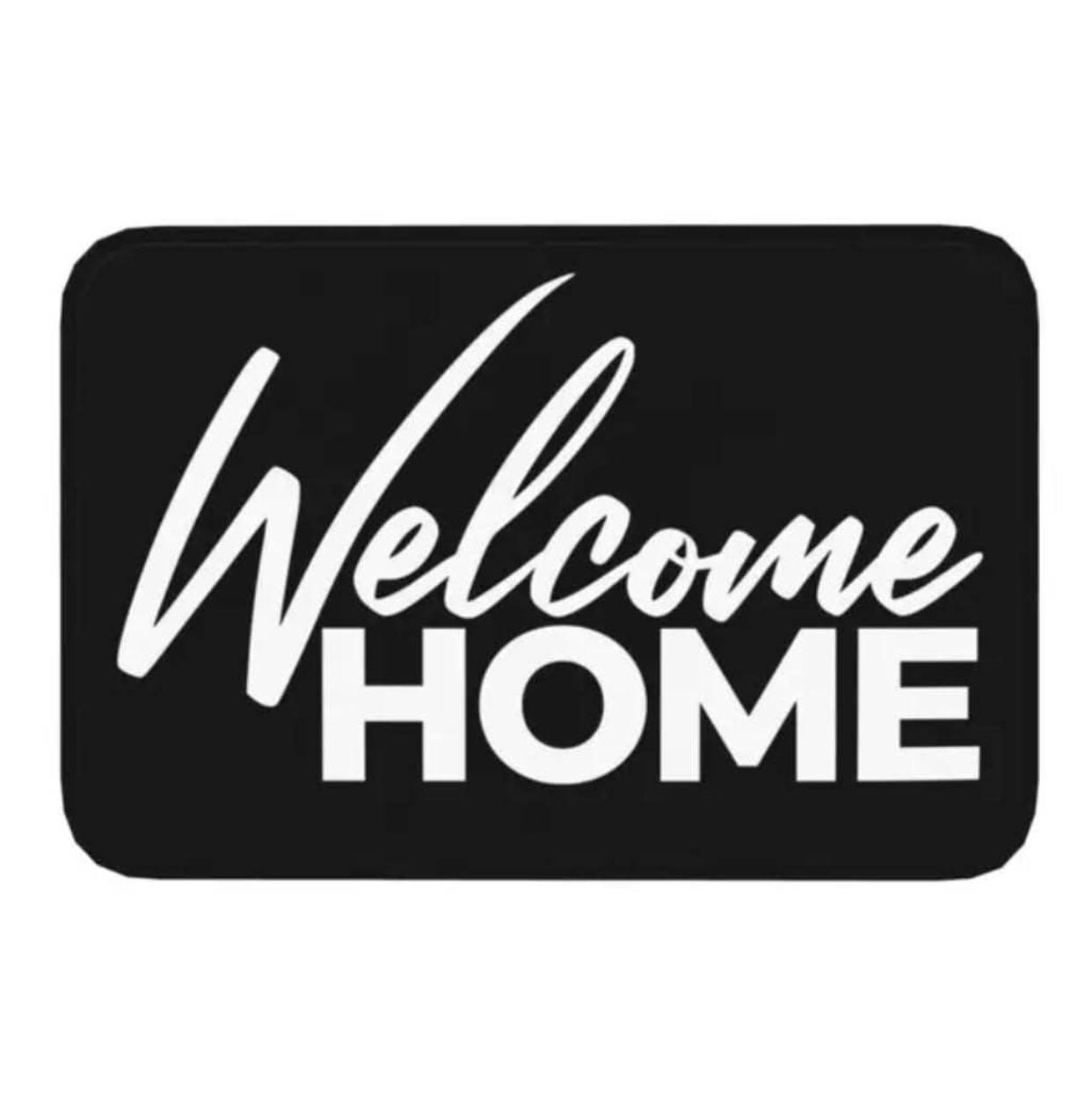 Themed message entryway door mats