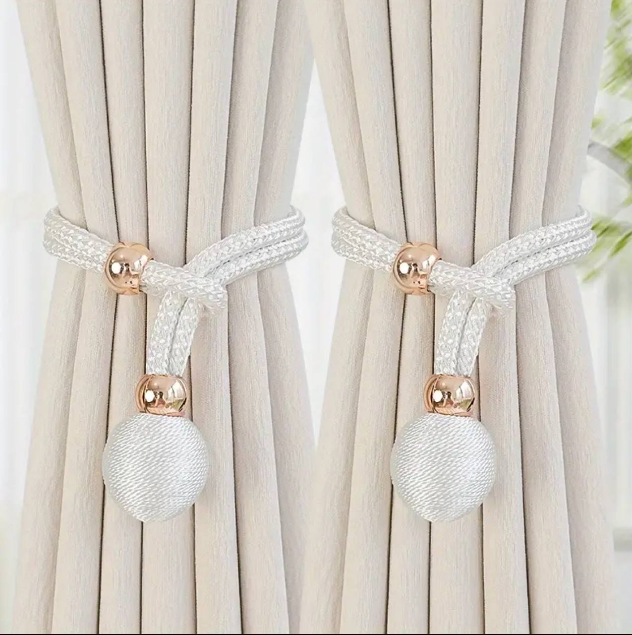 Curtain holder buckle rope
