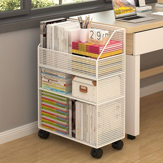 Multipurpose bookshelf stand with wheels