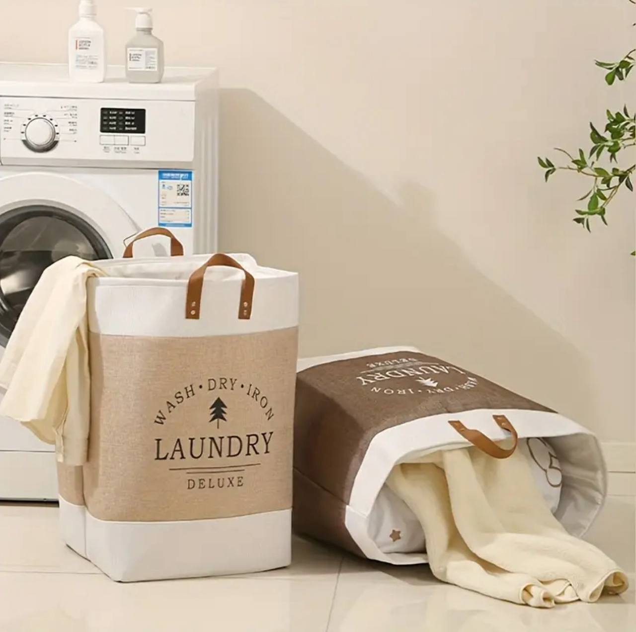 Large capacity Foldable Laundry Deluxe Basket