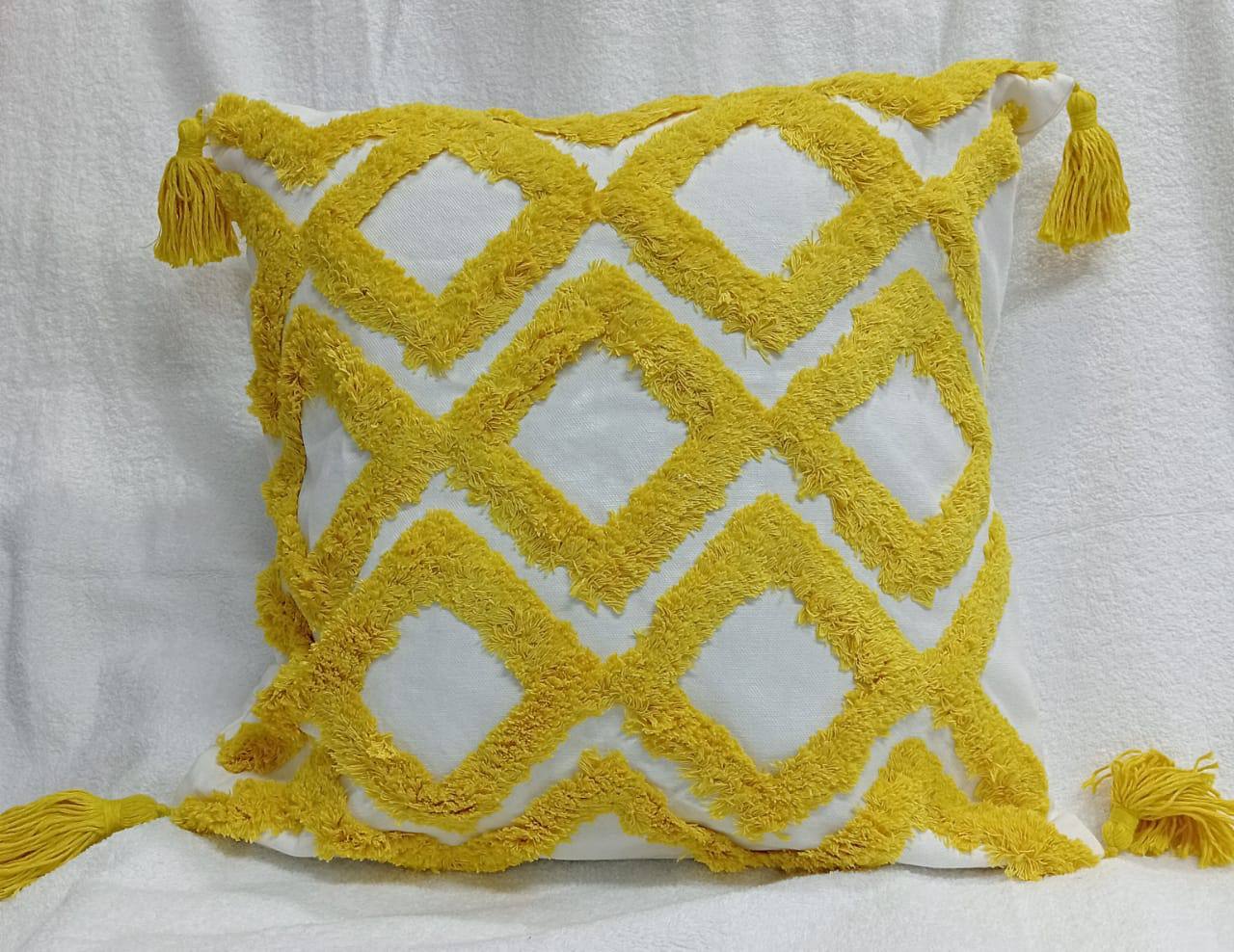 Boho  vintage tufted throw pillow covers