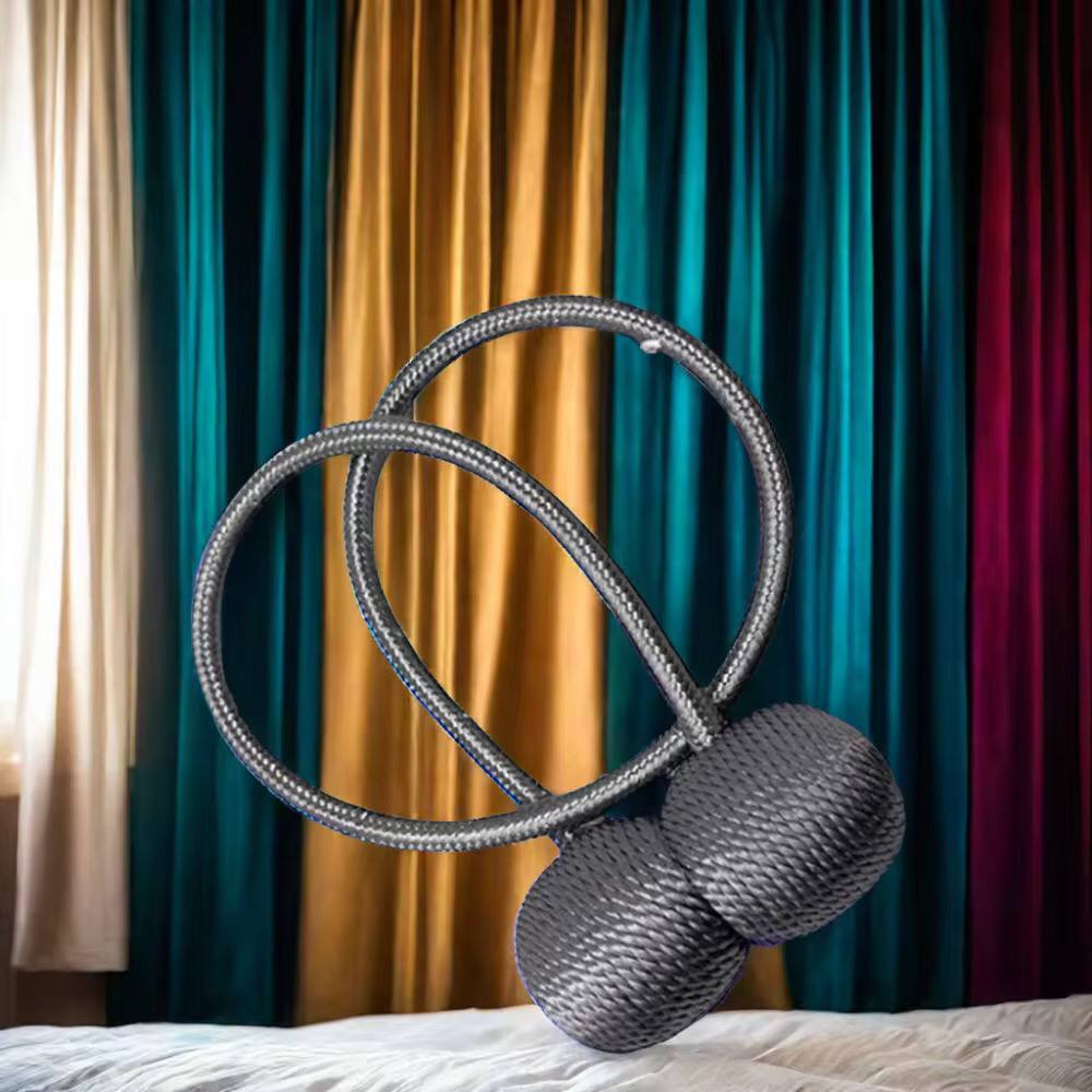 Magnetic curtain holders