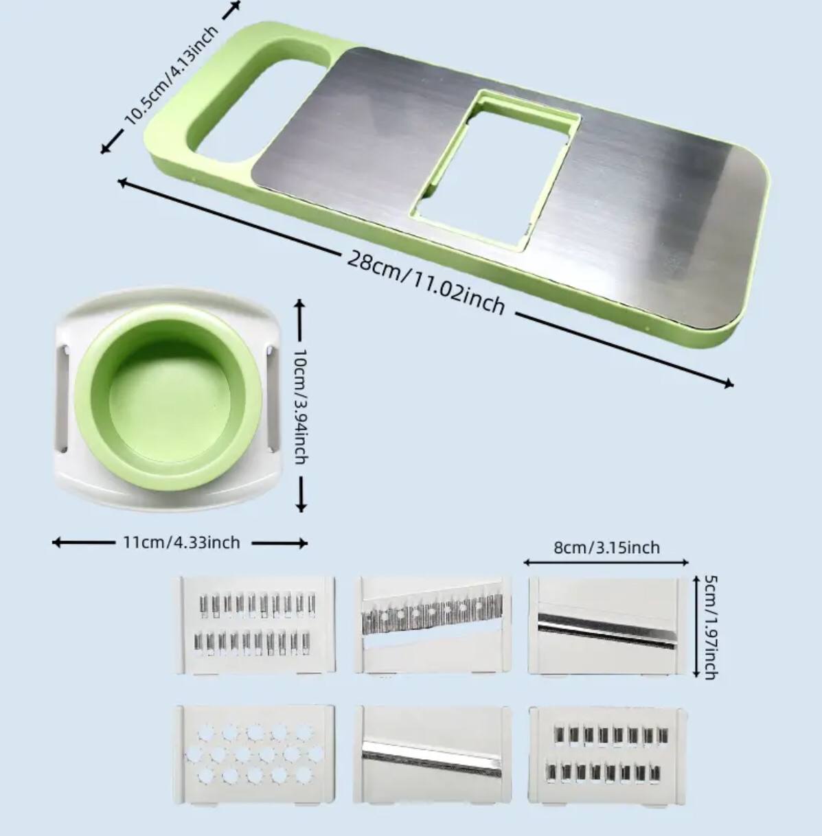 6 in 1 vegetable slicer