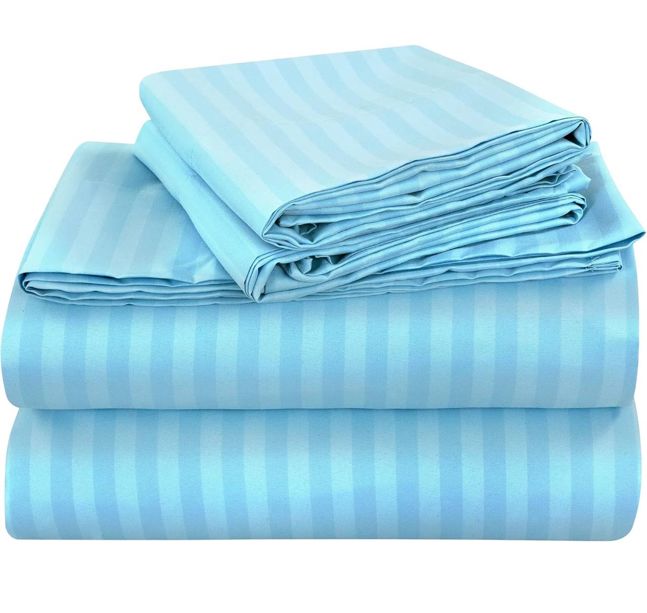 Striped bedsheets