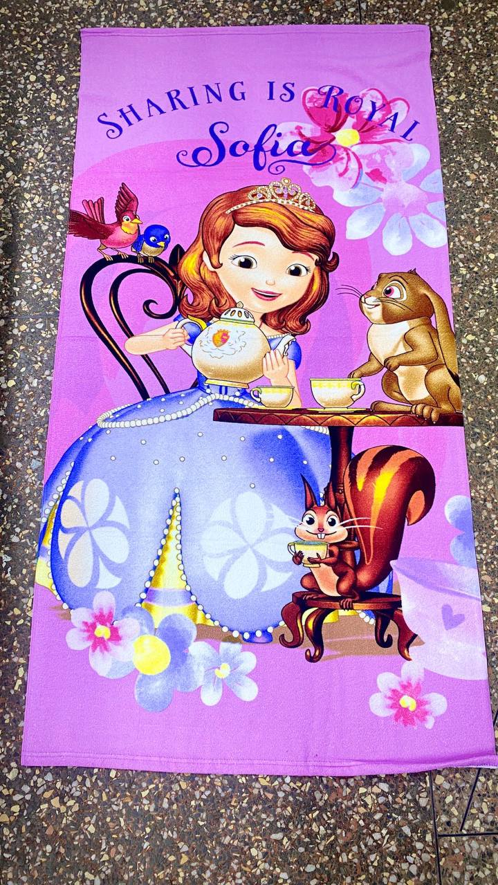 Cartoon themed towels