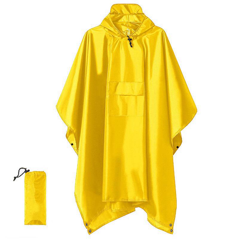 High quality unisex adult rain poncho with cap