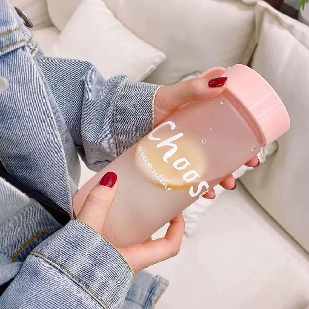 Frosted water bottles