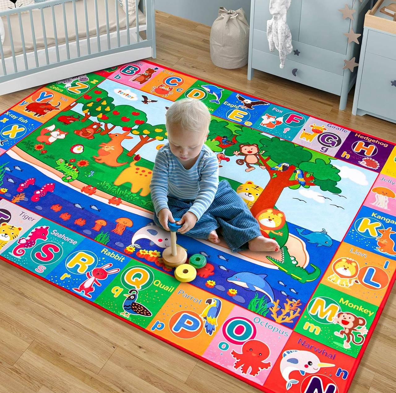 Rolling kids play mat